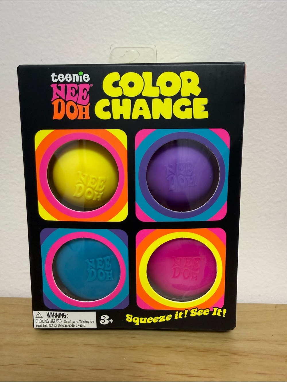 Nwt Authentic Schylling NeeDoh 🔥 Teenie Color Change (4PK) Squishy Squeeze Toy